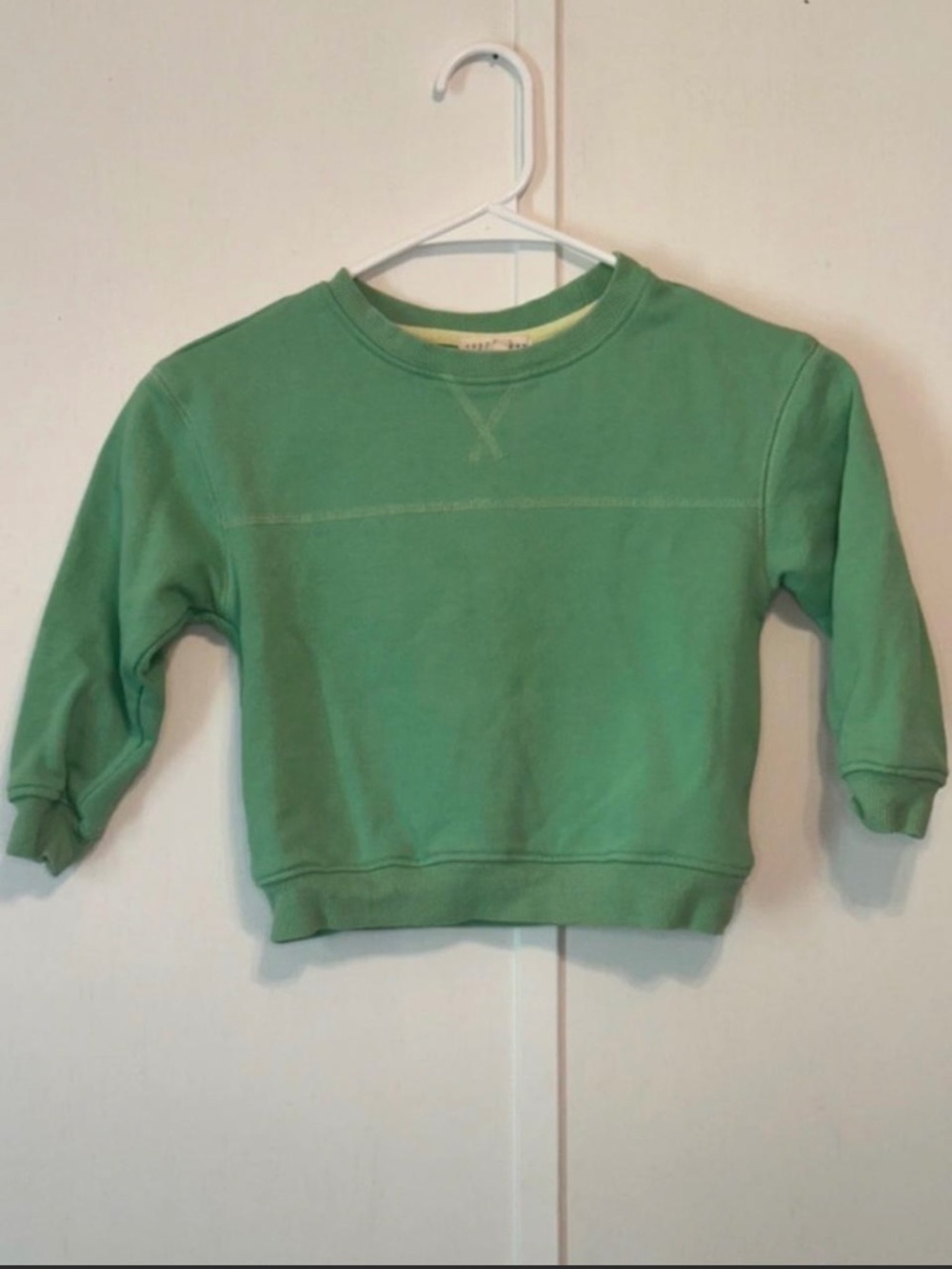 Copper Key Green French Terry Crewneck Sweatshirt Kids Unisex Size 4
